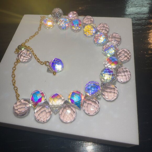 🆕 Multicolor Crystal Statement Bracelet Adjustable Elegant - Picture 3 of 10